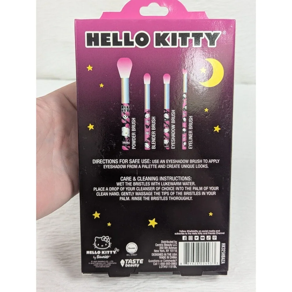 Hello Kitty - Halloween Gift Set - Nails, Lip Gloss, Brush, Head Band Set